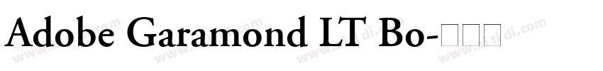 Adobe Garamond LT Bo字体转换